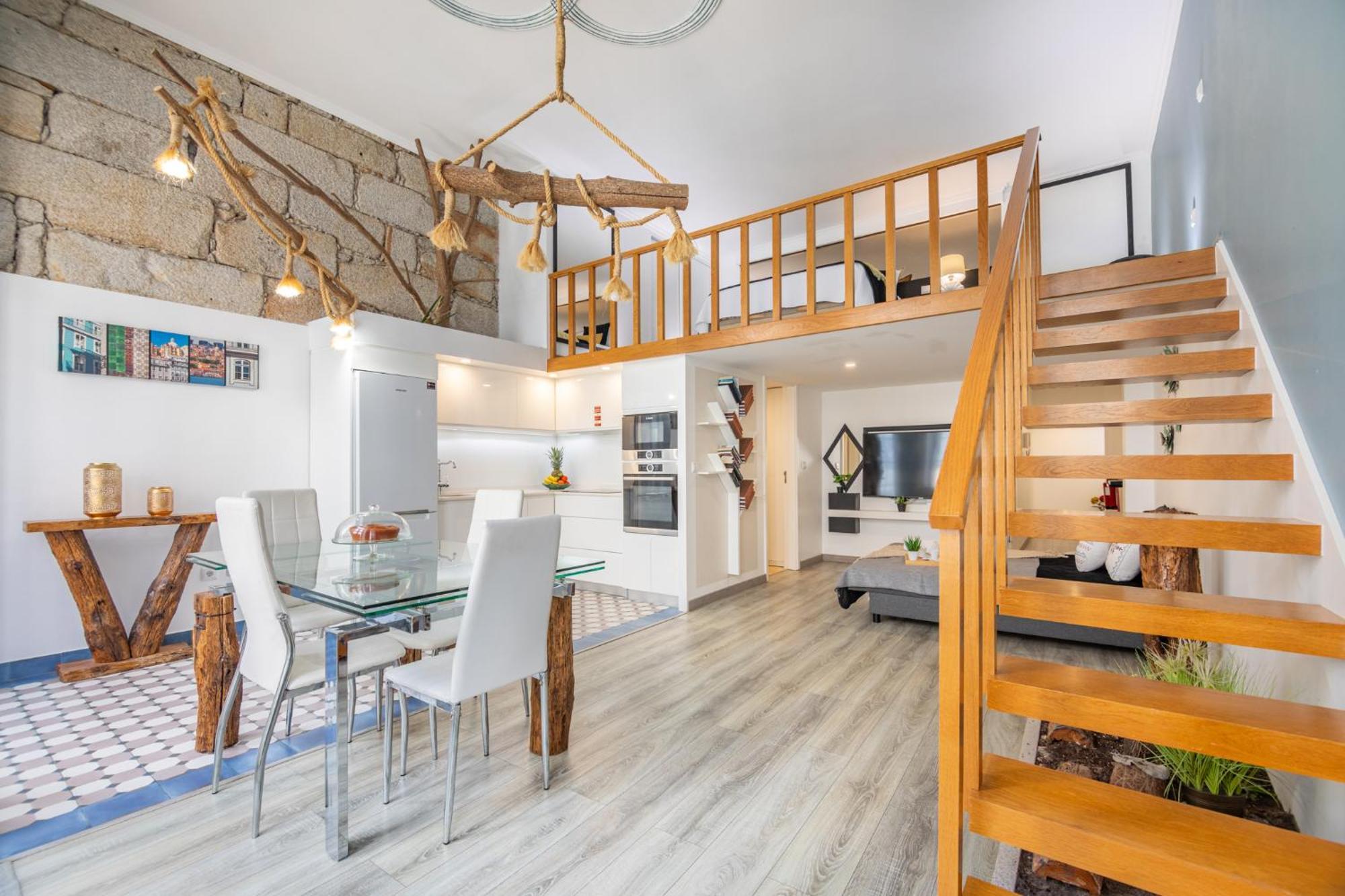 Deluxe Spacious Flats W Mezzanine By Host Wise Apartment Porto Exterior photo